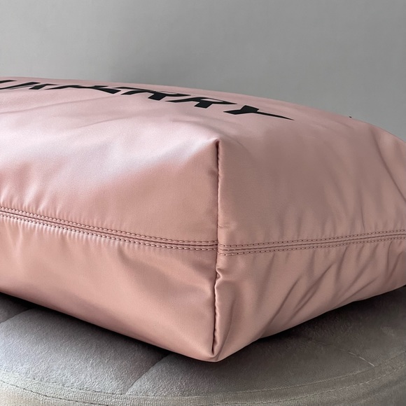 Burberry Medium Logo Print Nylon Tote in Rose Beige - Picture 8 of 13